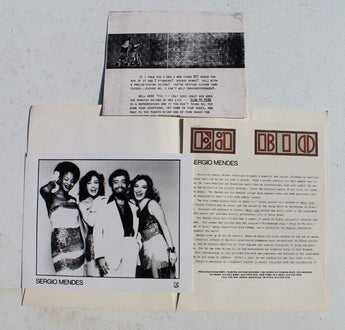 Vtg 1979 Sergio Mendes The New Brasil Magic Lady Press Kit Photo Folder Letter