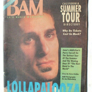 Vtg BAM LA's Music Magazine - June 14, 1991 Vol. 17 No. 12 Lollapalooza