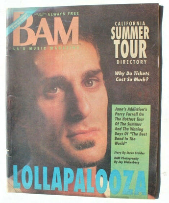 Vtg BAM LA's Music Magazine - June 14, 1991 Vol. 17 No. 12 Lollapalooza