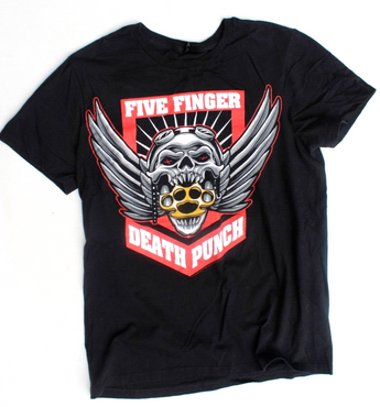 New Black 2017 Men's FFDP Five Finger Death Punch Graphic T-shirt Tee Concert M