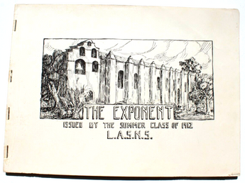 Vtg Antique 1912 The Exponent Los Angeles State Normal School College Yearbook