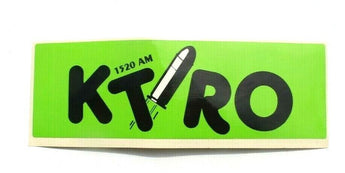 Vintage 1990s 1520AM Radio Station KTRO Show Sticker