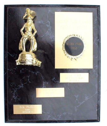 Vtg 1992 Sundance Country Western Dance Festival Trophy Wall Plaque Award