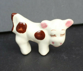 Vtg MCM CALIFORNIA CA Pottery - Miniature Cow Animal Figurine #253