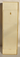 VTG Fesco 6221 Letters Notes Misc. Key Holder Beige + Silver Wall Hanging MCM