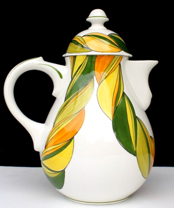 Vintage Villeroy & Boch Sweet June Tea Pot Coffee Pot With Lid Germany