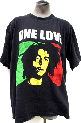 Vintage Bob Marley One Love Tour Concert T-Shirt Mens Size X-Large