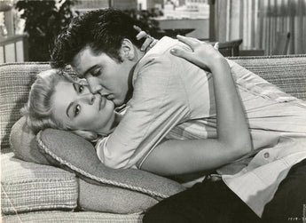 Vtg B&W Portrait of ELVIS PRESLEY Jailhouse Rock Jennifer Holden Kiss Photo #170