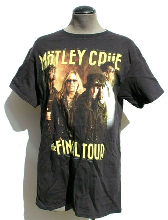 Authentic 2014 MOTLEY CRUE The Final Tour T-Shirt Mens Medium