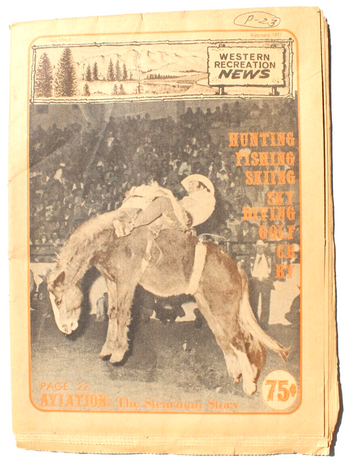 Vintage February 1977 Western Recreation News Newspaper - Hunting FISHING Skiing