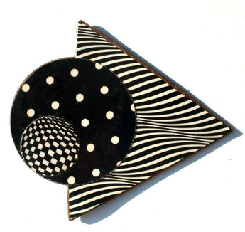 VTG Women's 1980's - 1990's Leather Rope Belt Polka Dot Decoration Hardware