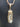Vintage Gold BALLROOM Dangling Stone Pendant Chain Cocktail NECKLACE Jewelry