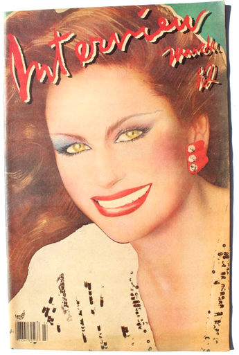 Vtg MARCH 1981 Andy Warhol's Cover ART Interview Magazine - Georgina Brandolini