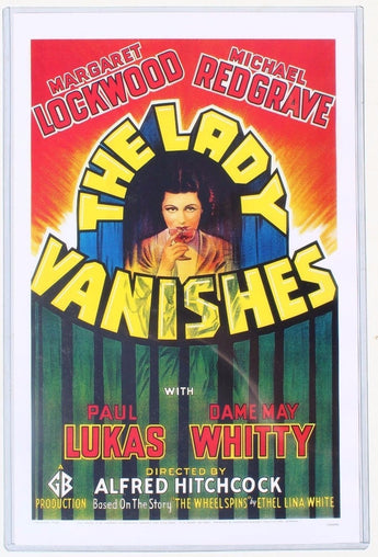 Vtg Margaret Lockwood The Lady VanishesLithograph Movie Poster 11" X 17"