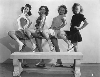 Vtg 1944 WWII Ice Capades "Pets" ICE SKATING Pin Up Show Girls Photo #709