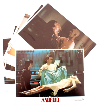 8 Vtg 1983 Android Movie Promo T.V. Film Press Kit / Lobby Card Stills 11X14