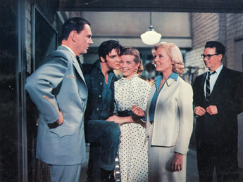 Vtg RARE COLOR Portrait of ELVIS PRESLEY Loving You Movie Photo #651