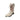 New Pink / White Large Ceramic Western Cowgirl / Cowboy Boot Candle Gag Gift