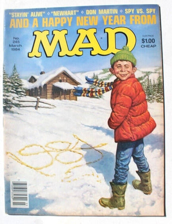 Vintage March 1984 No. 245 MAD And A Happy New Year From Magazine