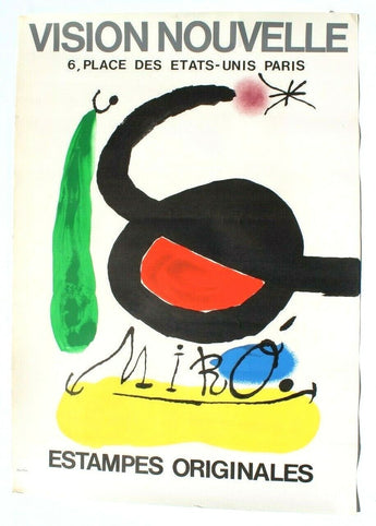 Vintage Joan Miro Vision Nouvelle Mourlot Lithograph