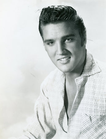Vtg RARE Black & White Photo - Portrait Headshot of ELVIS PRESLEY #242