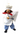 Vitnage Chef Marionette Puppet Painted Wood & Fabric w/ Wood Hand Controller