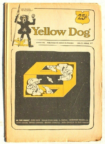 Vtg 1968 YELLOW DOG Newspaper Vol. I Issue # 7 Comic (Joel Beck) Buck R Crumb