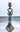 Antique Cast Metal / Spelter Art Nouveau Woman Candlestick Standing Candleholder