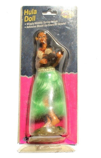 Vtg COBBS Aloha Hula Girl Wiggly Bobble Head Dancer Dashboard Doll Nostalgic Ed.