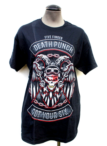 Five Finger Death Punch Got Your Six (5FDP) Men's Graphic T-shirt Tee Medium