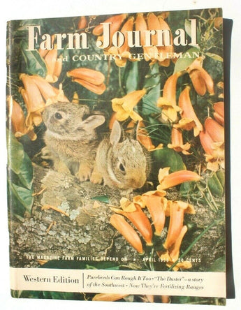 Vtg Country Gentleman Farm Farming Famers Magazine - Farm Journal April 1956