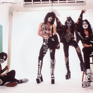 Vintage 1970s Concert Tour Preforming Kiss Band Music Photo #2855