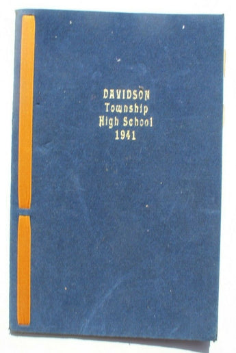 Vintage 1941 Davidson Township High School Diploma PA Pennsylvania