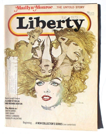 Liberty Then And Now Magazine Fall 1973 Marilyn Monroe Garbo Cary Grant Taylor