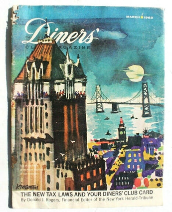 Vtg March 1963 The Diners Club Magazine Vol. 14 Issue 1 E/MW (Club Card)