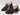 New Strechy Sam Edelman Laurette Brown Block Heels Slip On Open Toe Sz 5.5