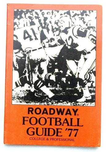Vintage 1977 Roadway Football Guide (College & Professional) Mini Booklet
