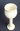 Vtg MCM Gothic Signed Stoneware Pottery Ceramic Art Wine Goblet Beverage Cup