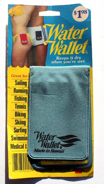 Vintage 1980s - 1990s Waterproof Water Wallet Keep Thing Dry NOS