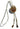 Vtg Gemstone (Agate Stone Geode Crystal) Cowboy Western Bolo Tie Rodeo #15