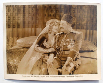 Vtg 1927 Rudolph Schildkraut / Julia Faye (Turkish Delight) Silent Movie Photo