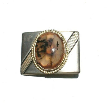 Vtg Retro NO NAME W/ FAUX Gemstone Belt Buckle Country Western Cowboy