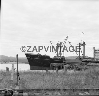 Vintage 1957 Hawaii Maru Ship At Coo's Bay Oregon Photo Image #1726