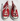 Vintage 1980s Red Leather Lynx Brand Mens 10 1/2" High Top Shoes Sneaker RARE