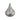 New Holiday Large Silver Glitter Christams Kisses Hershey Kiss Figurine Statue