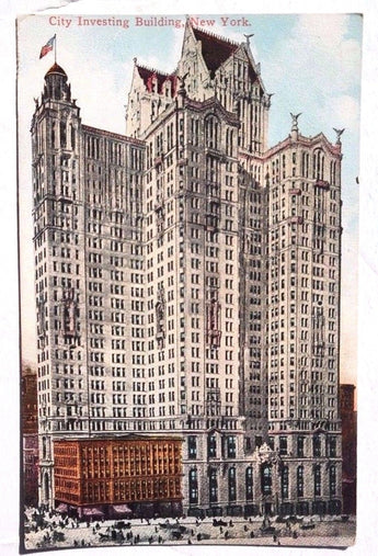 Vintage 1950's CITY INVESTING BUILDING New York Photo Postcard