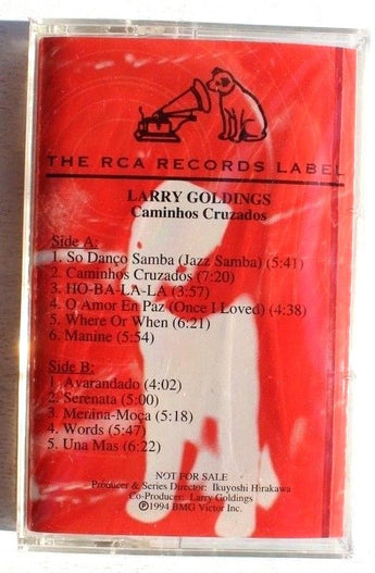 Sealed 1994 LARRY GOLDINGS (Caminhos Cruzados) RCA Promo Cassette