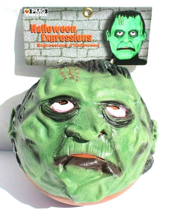2008 Vtg PMG Halloween Expressions Horror Monstrous Monster Zombie Mask Latex