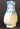 Vintage SKS Studio Art Pottery Stoneware Blue Abstract Flower Vase