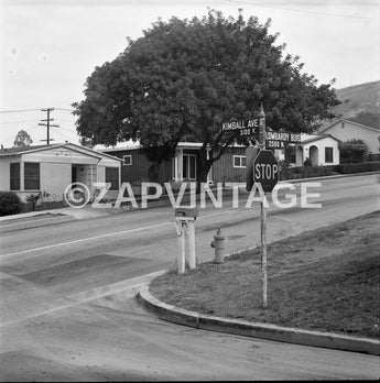 Vtg 1963 Lombardy Blvd & Kimball Ave Los Angeles California Photo #1996